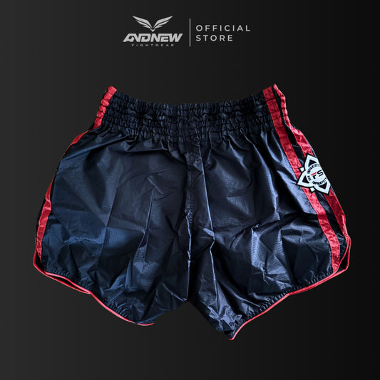 InFightStyle Nylon Collection Lotus Retro Shorts Black Red