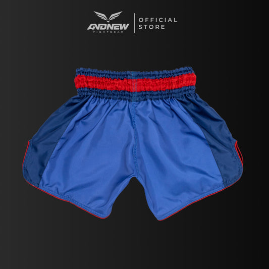 InFightStyle Big Ticket Retro Blue Red Muay Thai Shorts