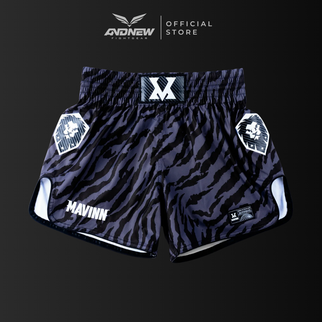Mavinn Muay Thai Shorts - BLACK LABEL LION